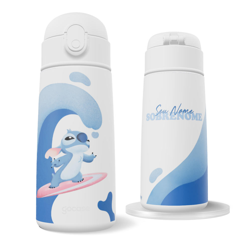 Garrafa Térmica Fun -  Lilo & Stitch - Surf Vibes