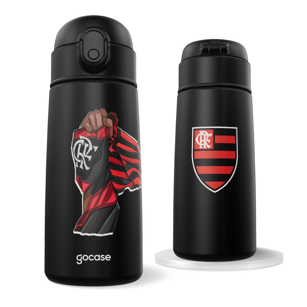 Garrafa Térmica Fun -  Flamengo - Contra o Racismo