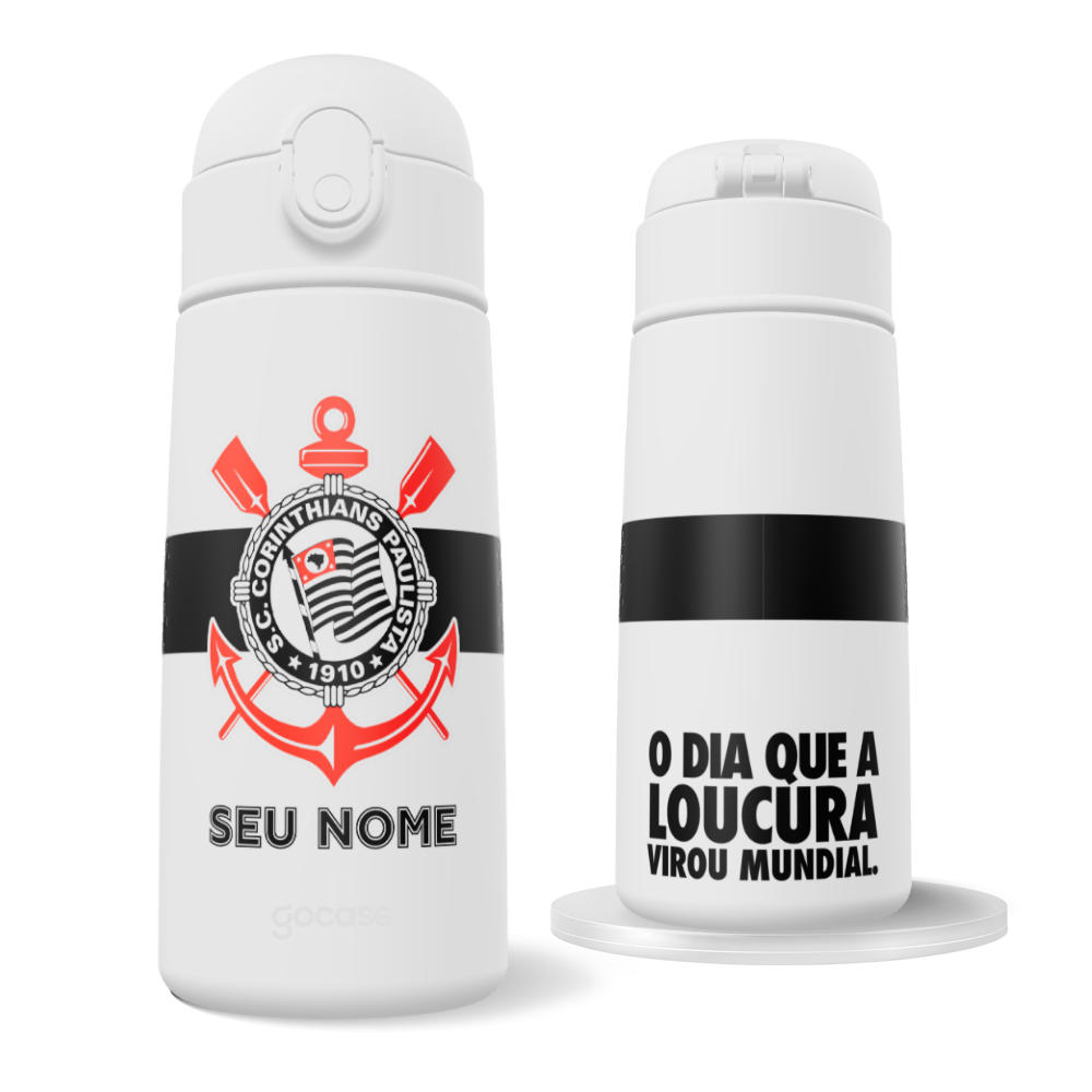Garrafa Térmica Fun -  Corinthians - Uniforme 1 2025