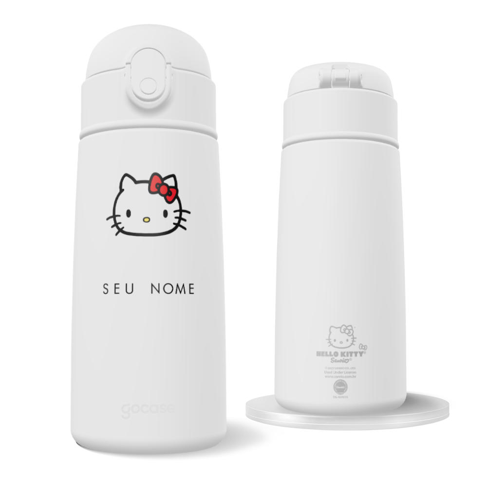 Garrafa Térmica Fun - Hello Kitty - Minimalista com nome vertical