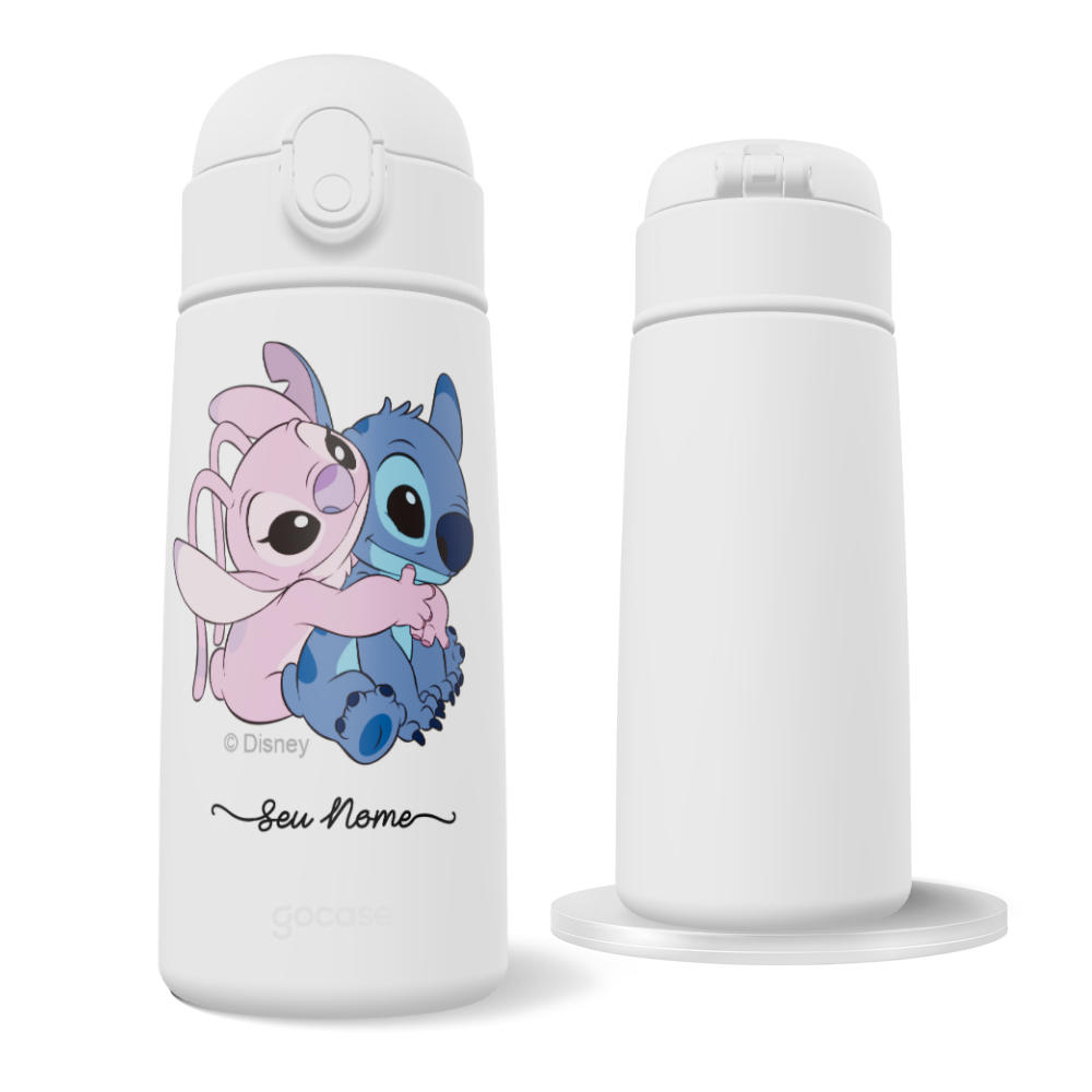 Garrafa Térmica Fun - Lilo & Stitch - Stitch e Angel