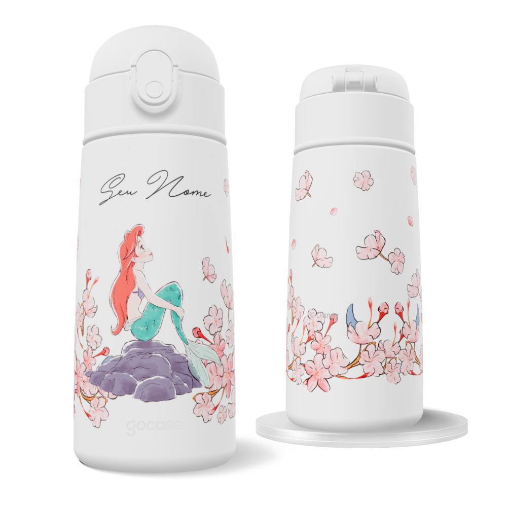 Garrafa Térmica Fun - Princesas - Ariel Classical Rose