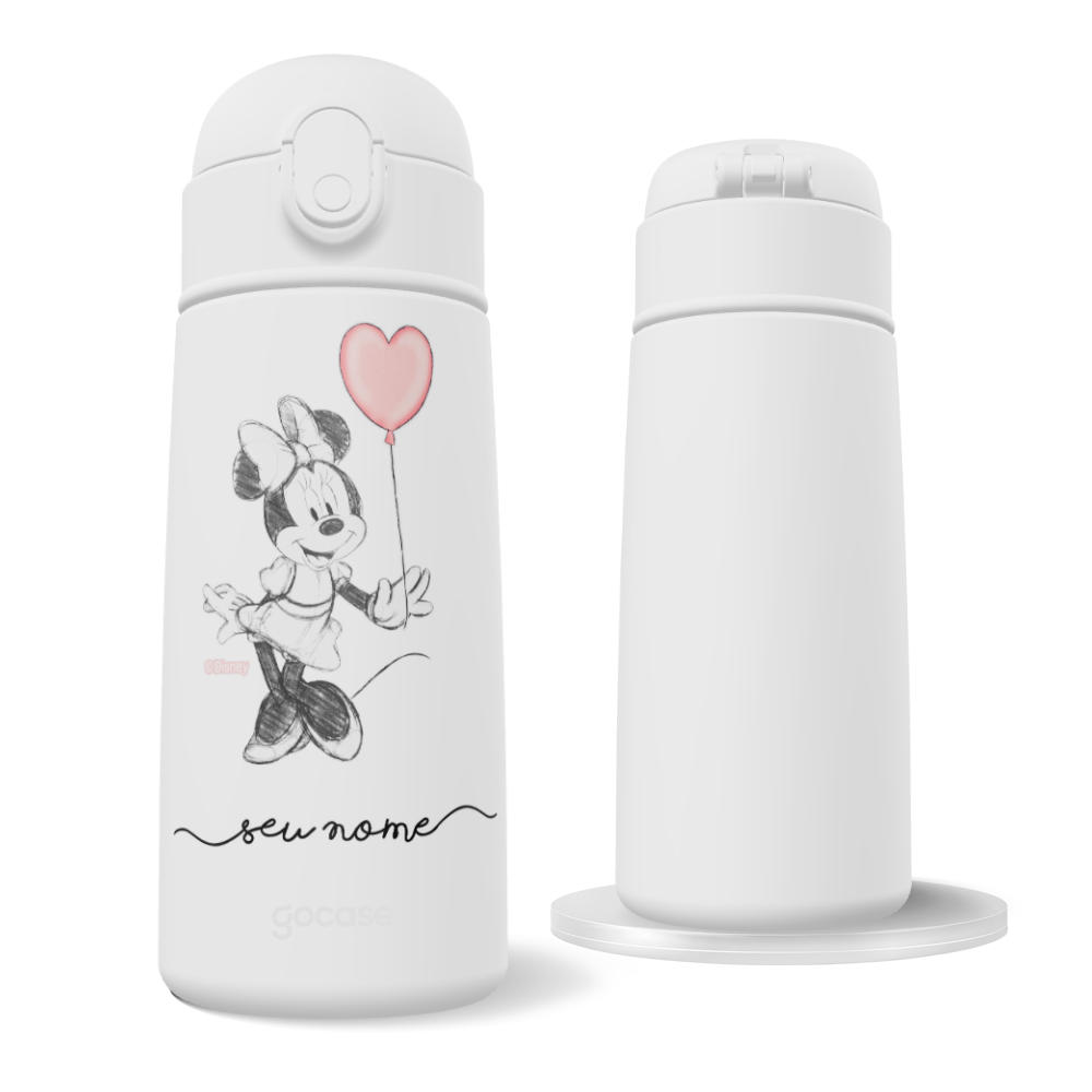 Garrafa Térmica Fun - Mickey & Minnie - Coração