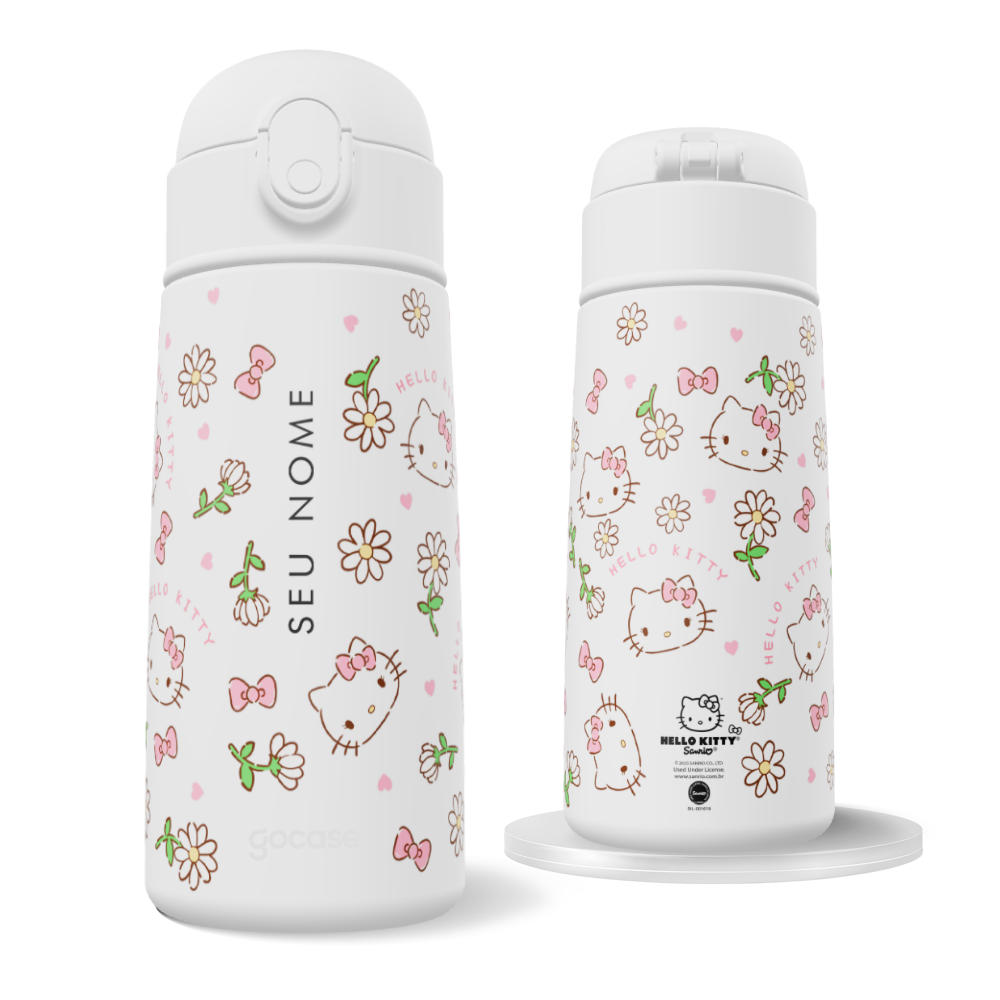 Garrafa Térmica Fun - Hello Kitty - Floral Cute