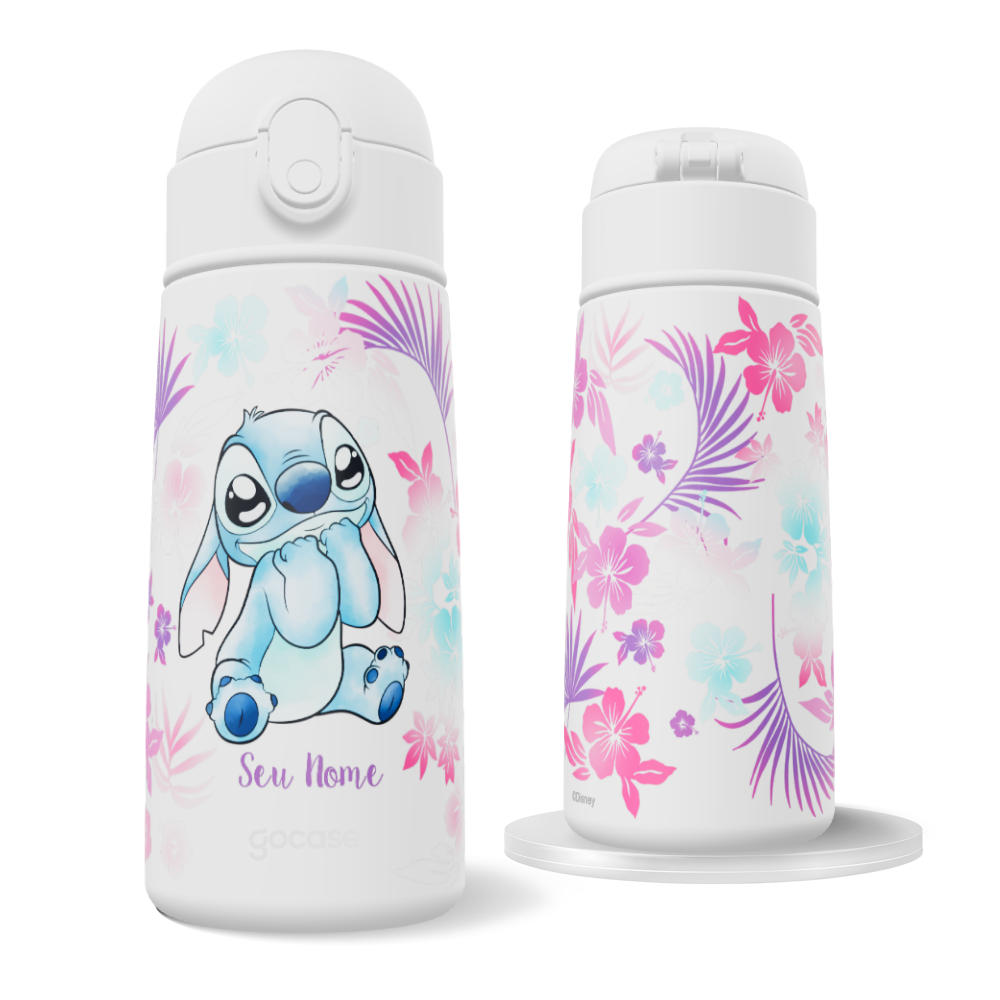 Garrafa Térmica Fun - Lilo & Stitch - Aquarela Fofa