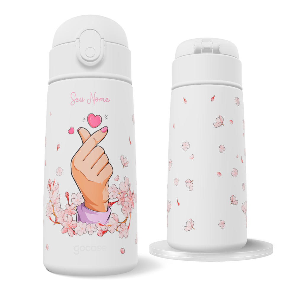 Garrafa Térmica Fun - Finger Heart Cerejeiras