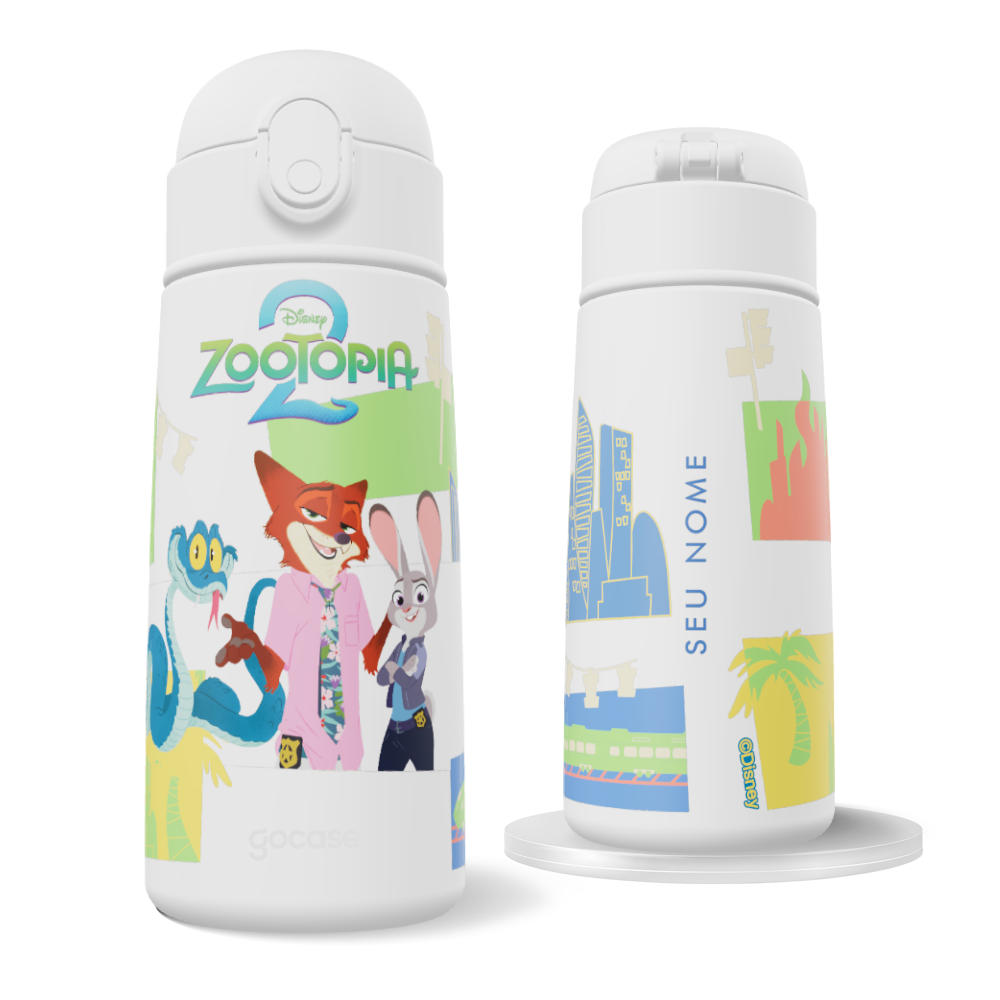 Garrafa Térmica Fun - Zootopia - Missão na Cidade