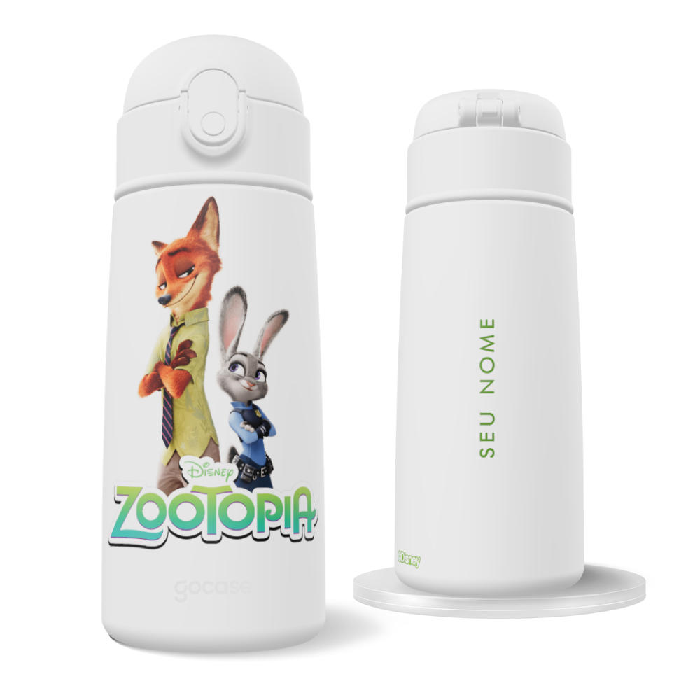 Garrafa Térmica Fun - Zootopia - Dupla Imbatível