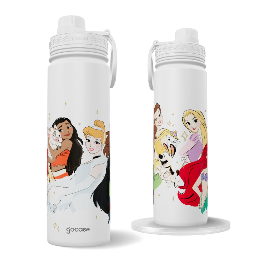Garrafa Térmica Fresh + Ebook - Princess Friendship