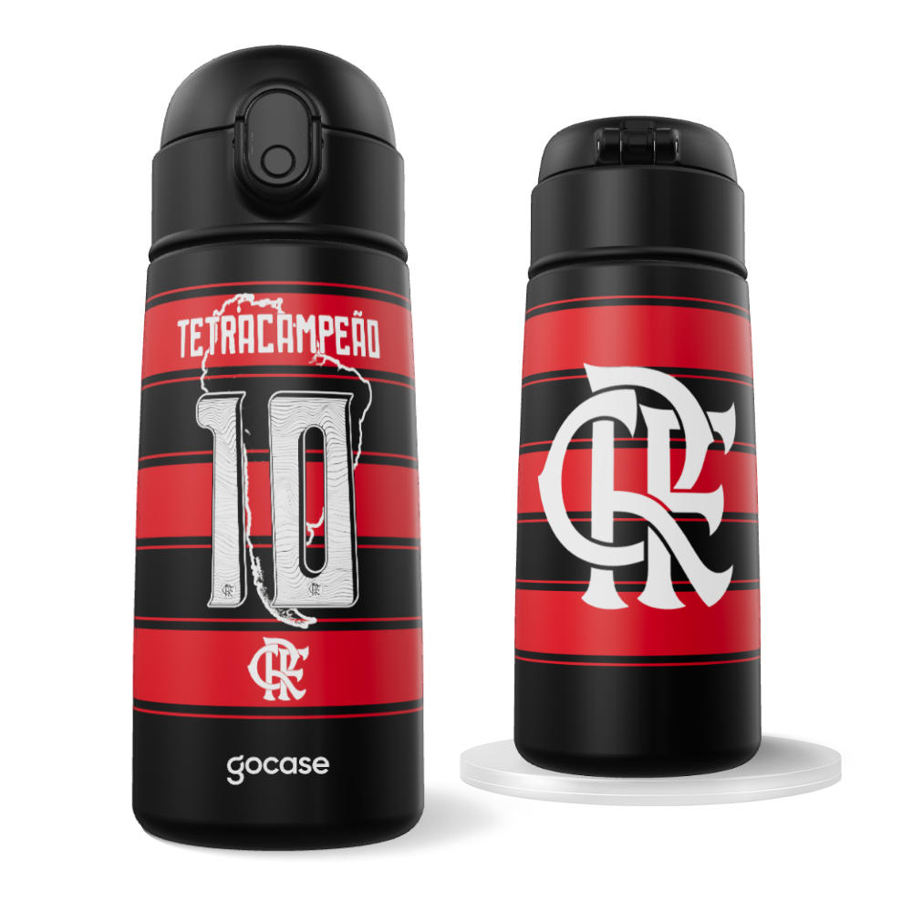Garrafa Térmica Fun -  Flamengo - Uniforme 1 2025 P Campeão