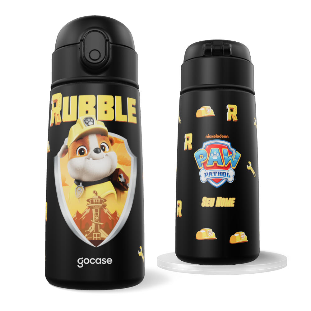 Garrafa Térmica Fun - Patrulha Canina - Força Canina Rubble