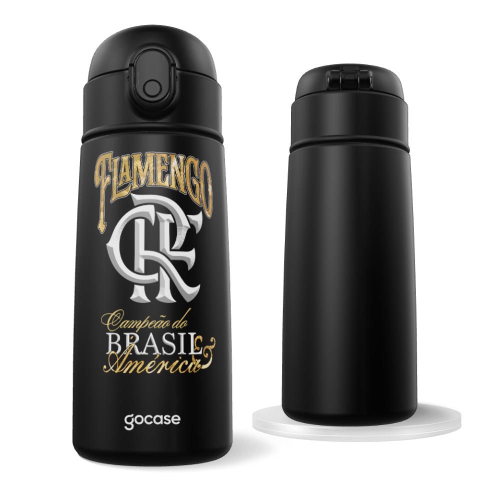 Garrafa Térmica Fun - Flamengo - Campeao Brasil e América