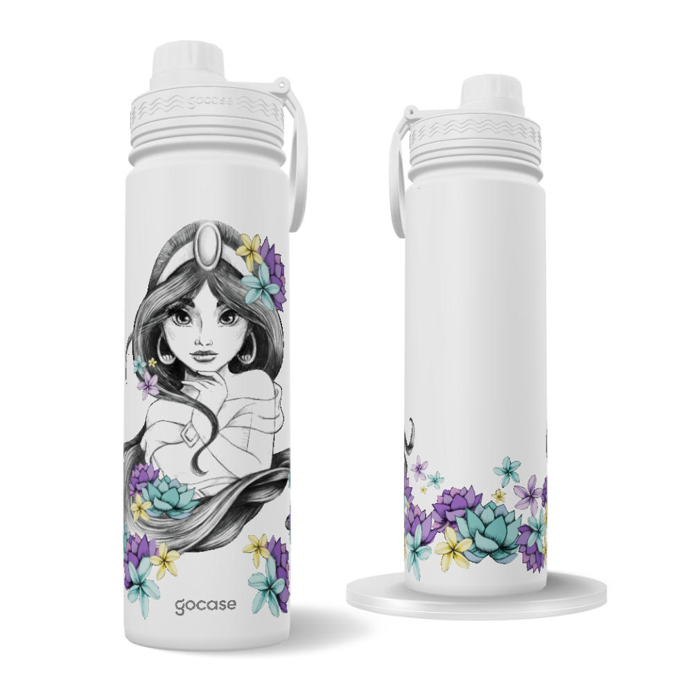 Garrafa Térmica Fresh + Ebook - Jasmine Roses