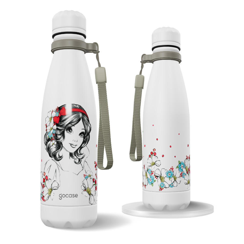 Garrafa Térmica Urban + Ebook - Branca de Neve Roses