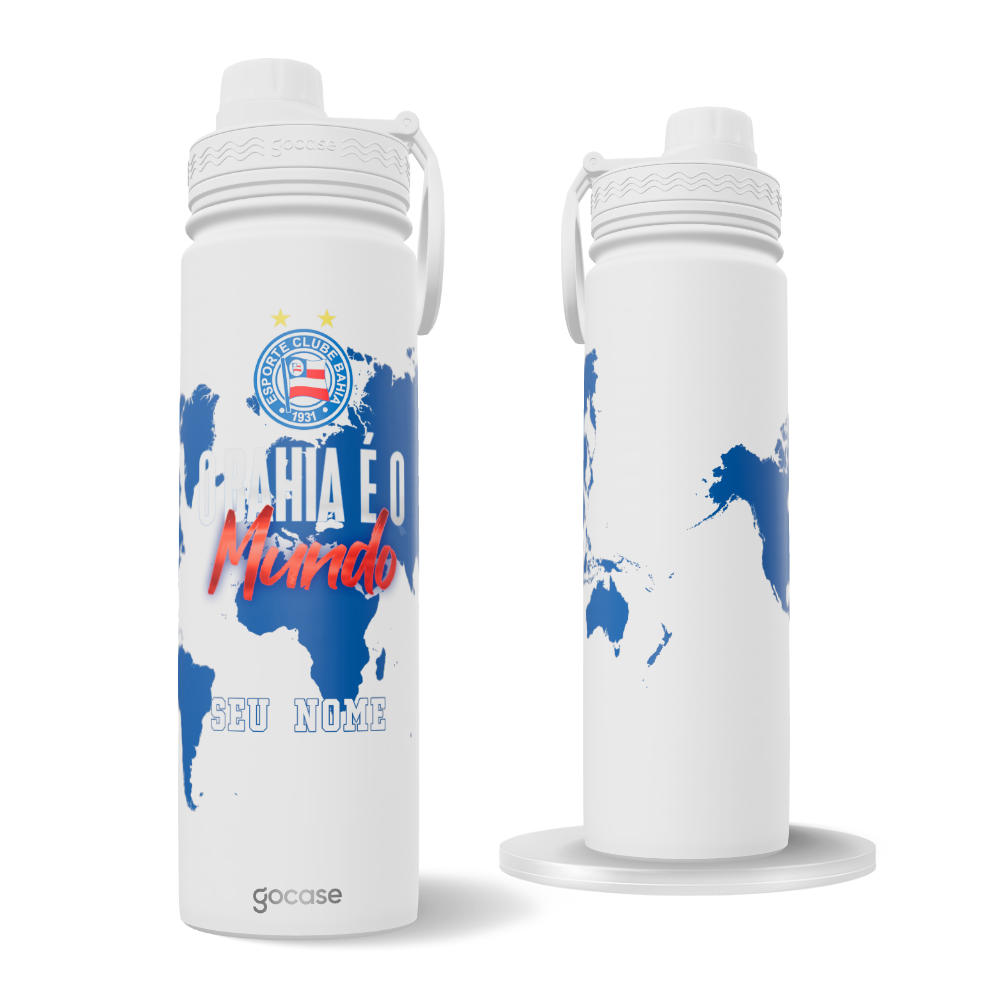Garrafa Térmica Fresh + Ebook - Bahia - Meu Mundo Personalizado