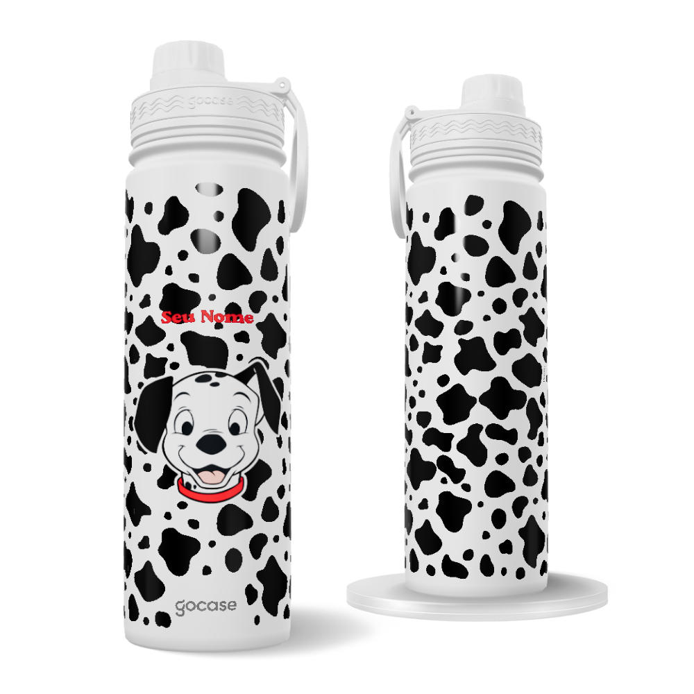 Garrafa Térmica Fresh + Ebook - 101 Dálmatas - Animal Print