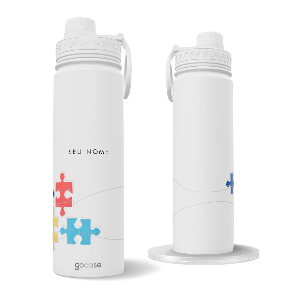 Garrafa Térmica Fresh + Ebook - Autismo Logo