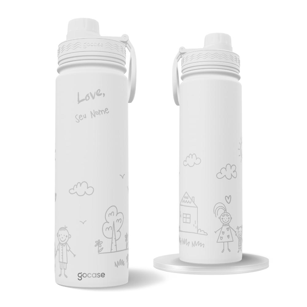 Garrafa Térmica Fresh + Ebook - Desenho de Criança