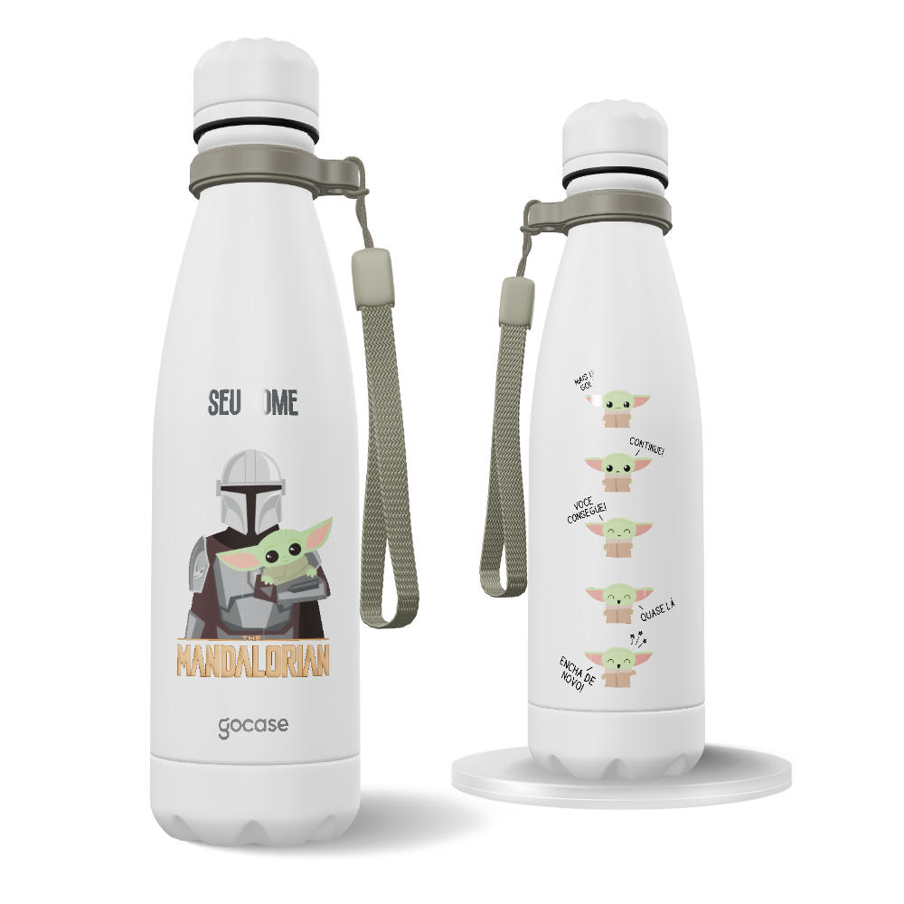 Garrafa Térmica Urban + Ebook - The Mandalorian - Beba água