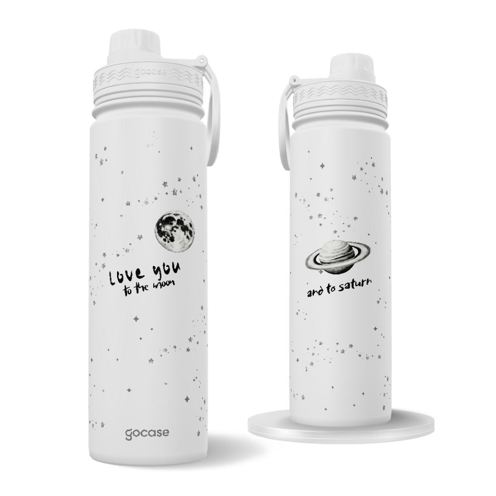 Garrafa Térmica Fresh + Ebook - To the moon and to Saturn