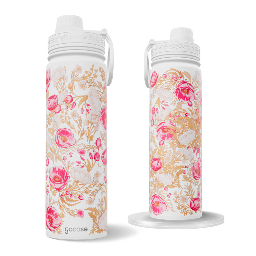 Garrafa Térmica Fresh + Ebook - Arabescos Floral