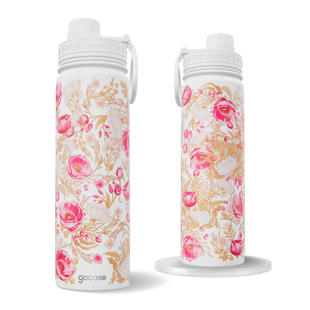 Garrafa Térmica Fresh + Ebook - Arabescos Floral