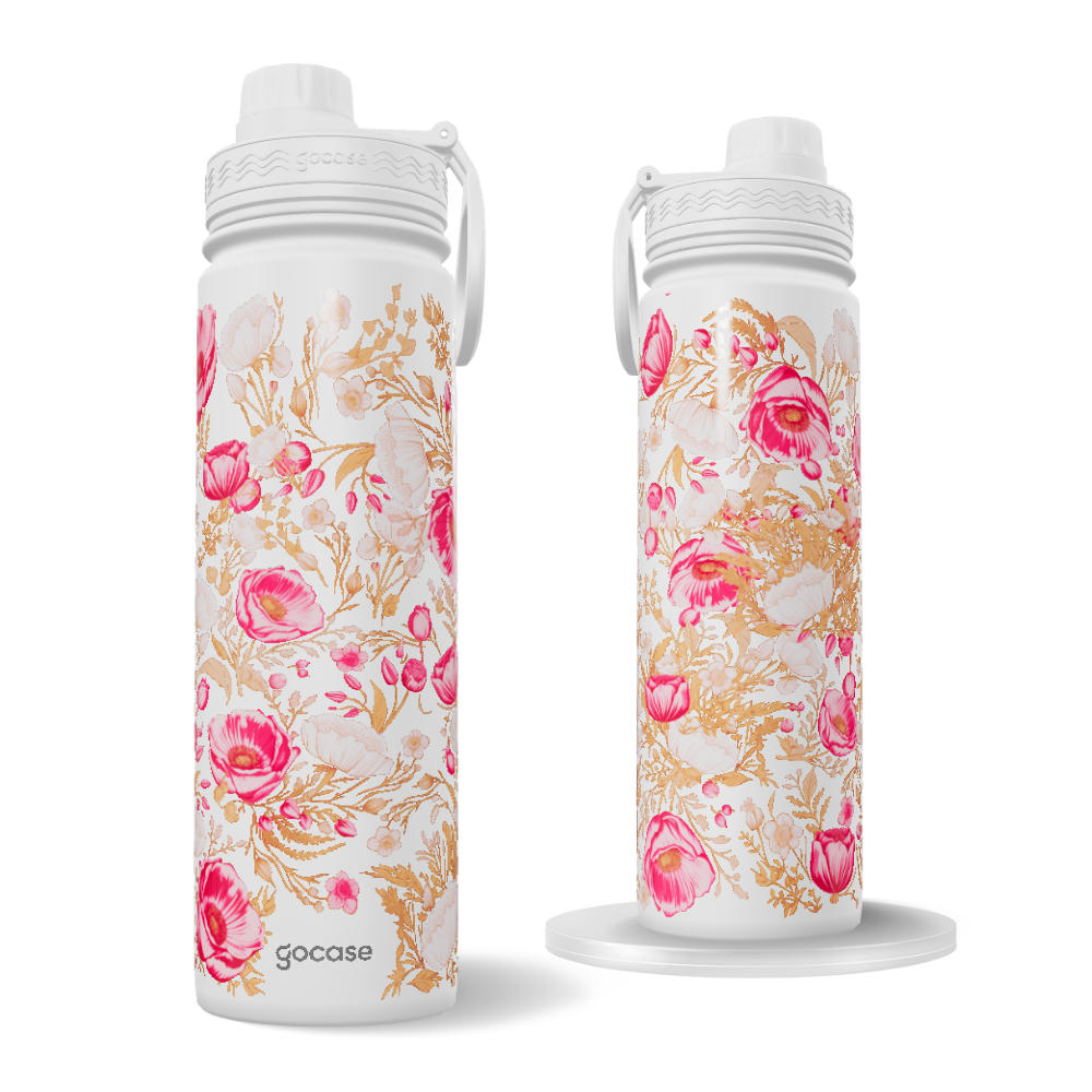 Garrafa Térmica Fresh + Ebook - Arabescos Floral