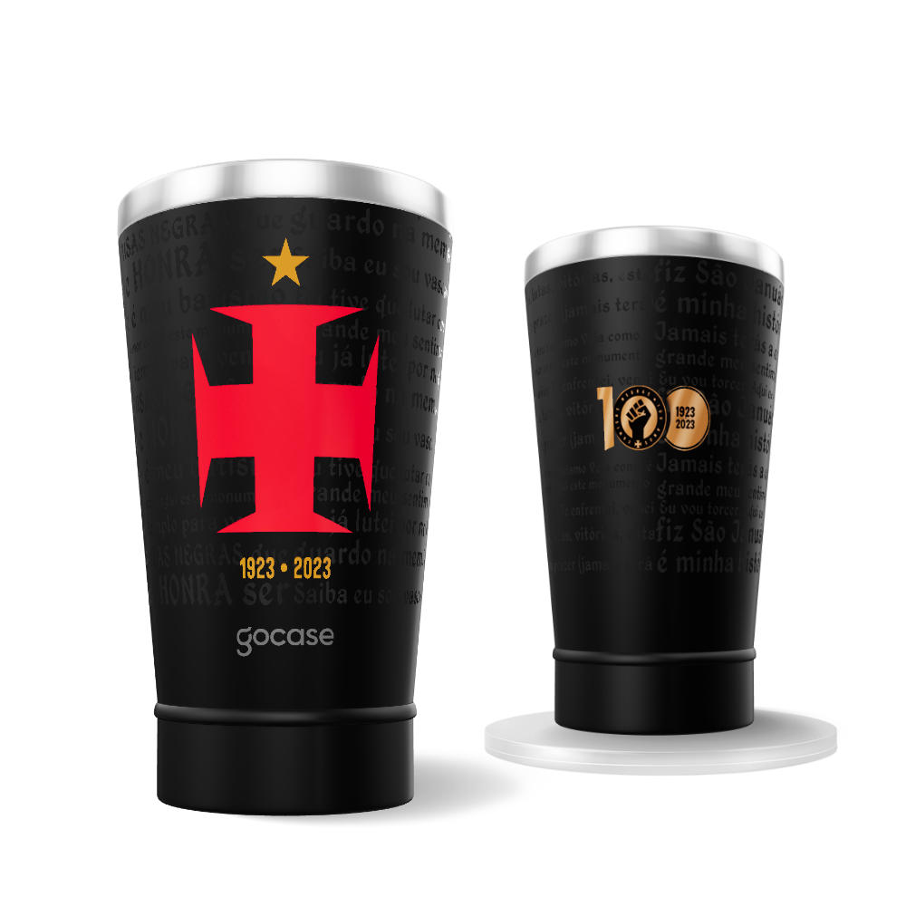 Copo Térmico Cerveja + Ebook - Vasco Camisas Negras