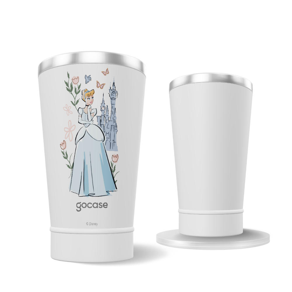 Copo Térmico + Ebook - Princesas - Castelo Encantado
