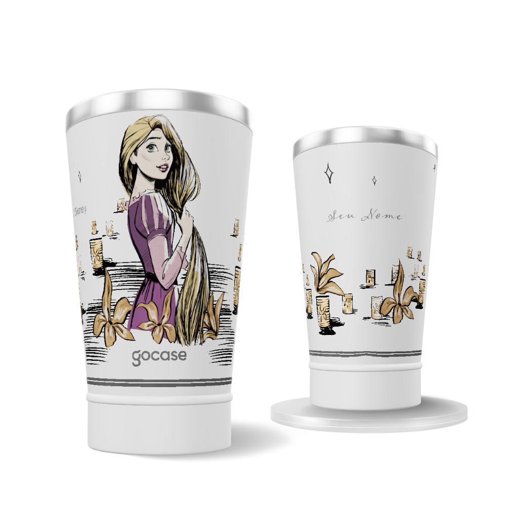 Copo Térmico + Ebook - Rapunzel Sketchbook