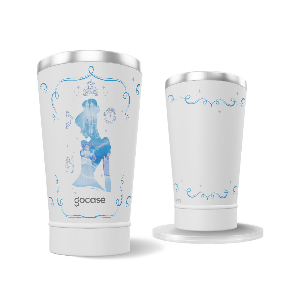 Copo Térmico + Ebook - Cinderela Fairytale