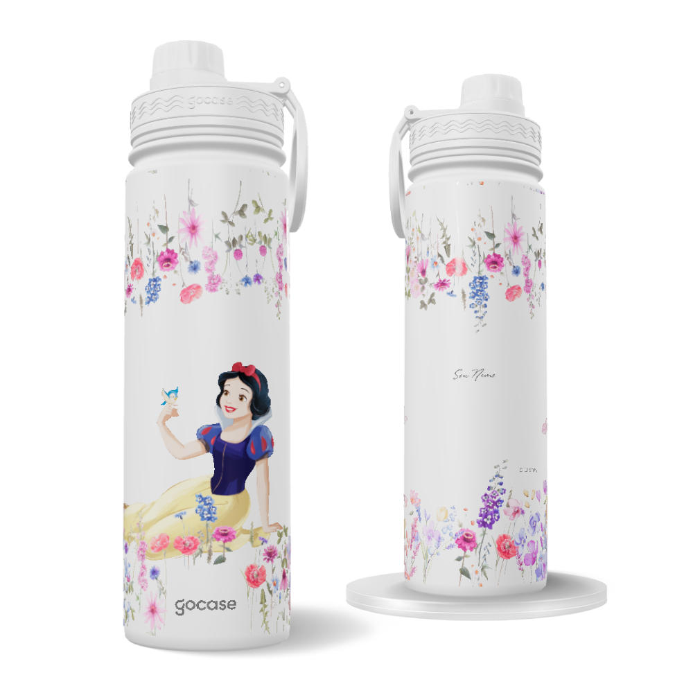 Garrafa Térmica Fresh + Ebook - Princesas Garden