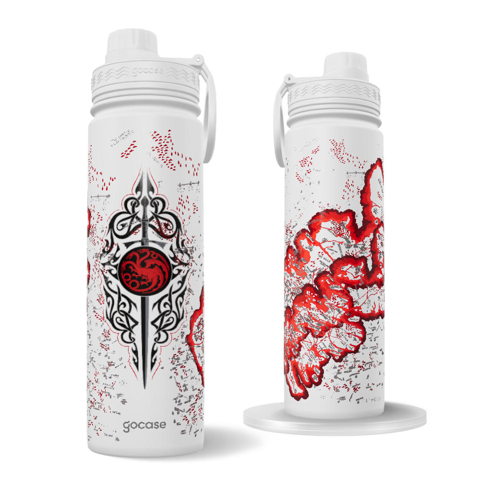 Garrafa Térmica Fresh + Ebook - House of the Dragons - Red Map