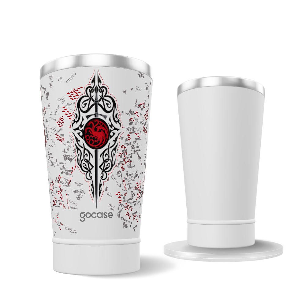 Copo Térmico + Ebook - House of the Dragons - Red Map