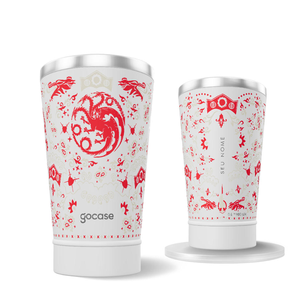 Copo Térmico + Ebook - House of the Dragons - Pattern