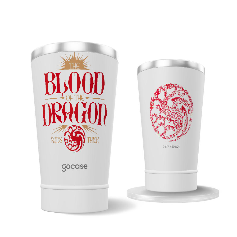 Copo Térmico + Ebook - House of the Dragons - The blood runs thick
