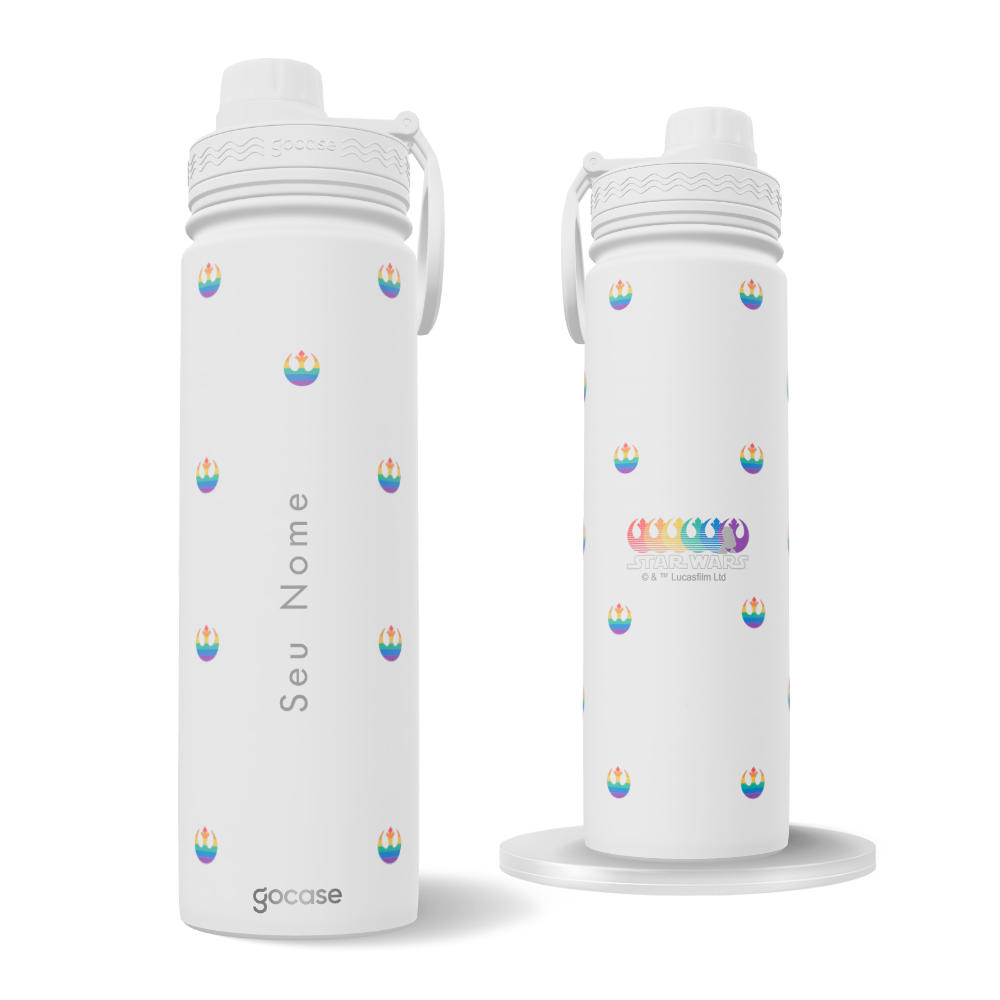 Garrafa Térmica Fresh + Ebook - Star Wars Minimalist Pride