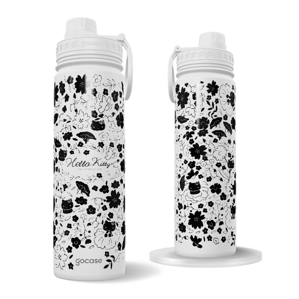 Garrafa Térmica Fresh + Ebook - Hello Kitty - Floral Pattern