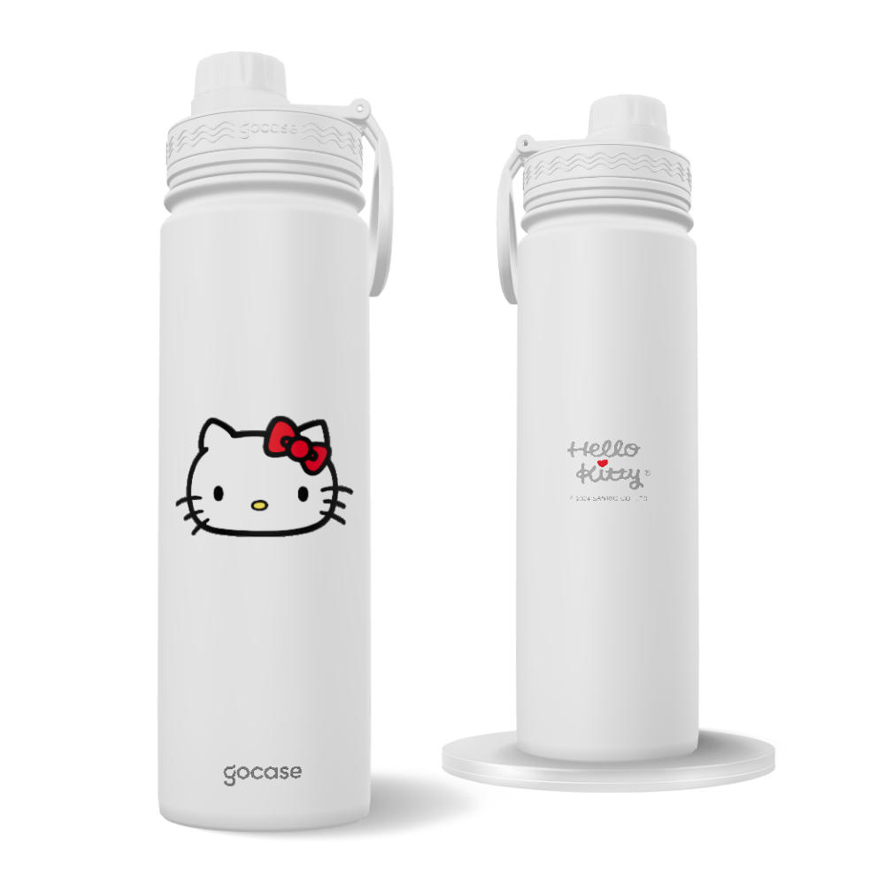 Garrafa Térmica Fresh + Ebook - Hello Kitty - Minimalista Bold
