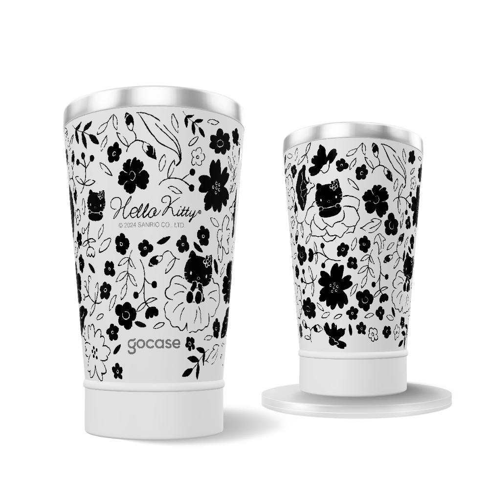 Copo Térmico + Ebook - Hello Kitty - Floral Pattern