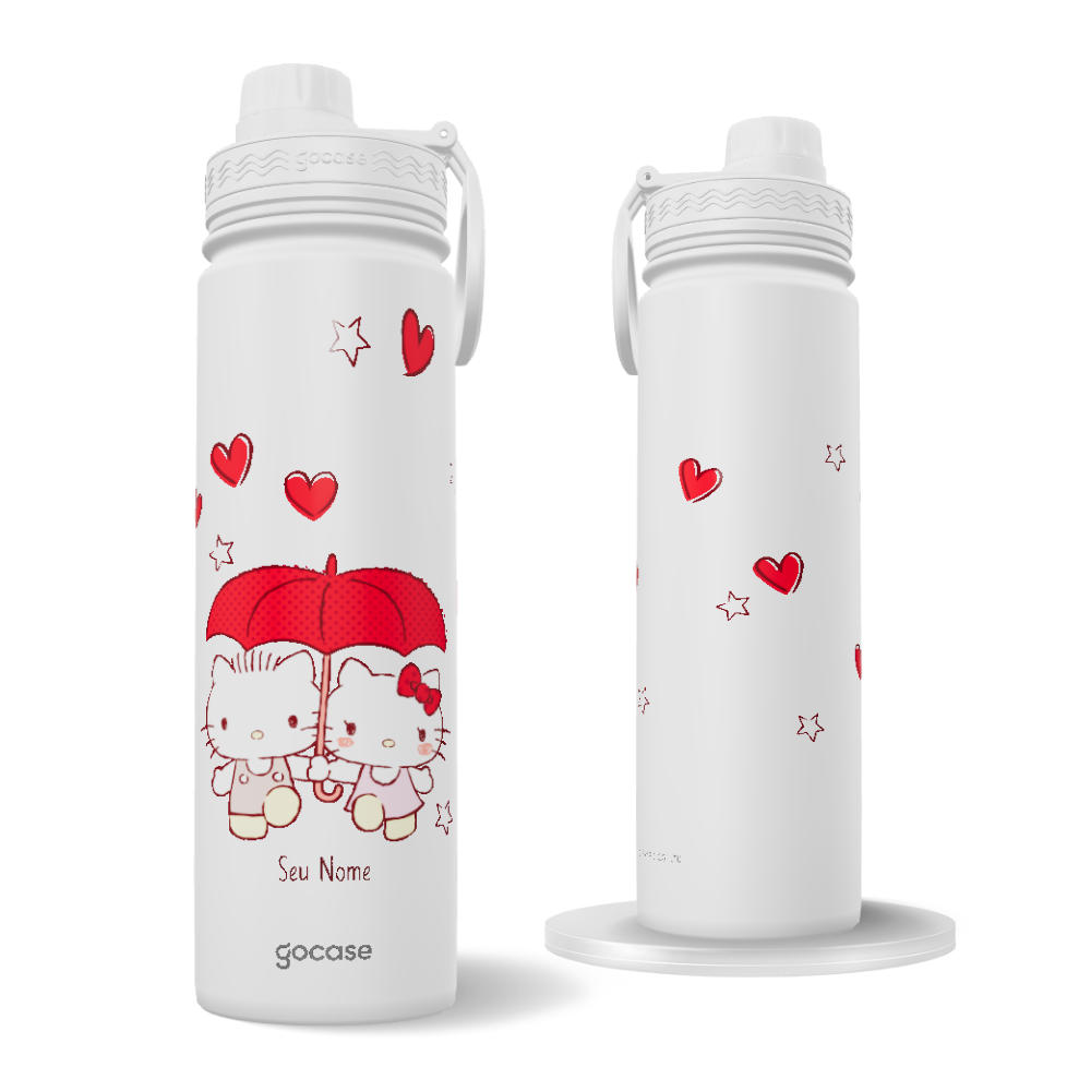 Garrafa Térmica Fresh + Ebook - Hello Kitty - Adorable Love Garrafa Térmica Fresh + Ebook - Hello Kitty - Adorable Love
