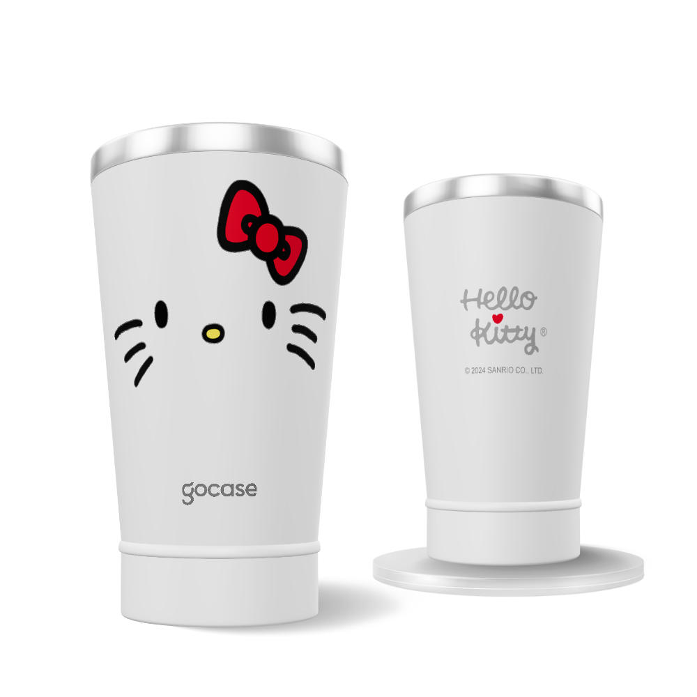 Copo Térmico + Ebook - Hello Kitty - Lines