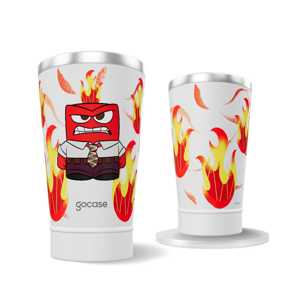 Copo Térmico + Ebook - Divertidamente 2 - Anger