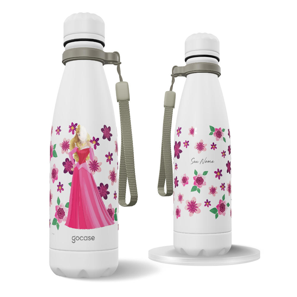 Garrafa Térmica Urban + Ebook - Bela - Floral e Princesas