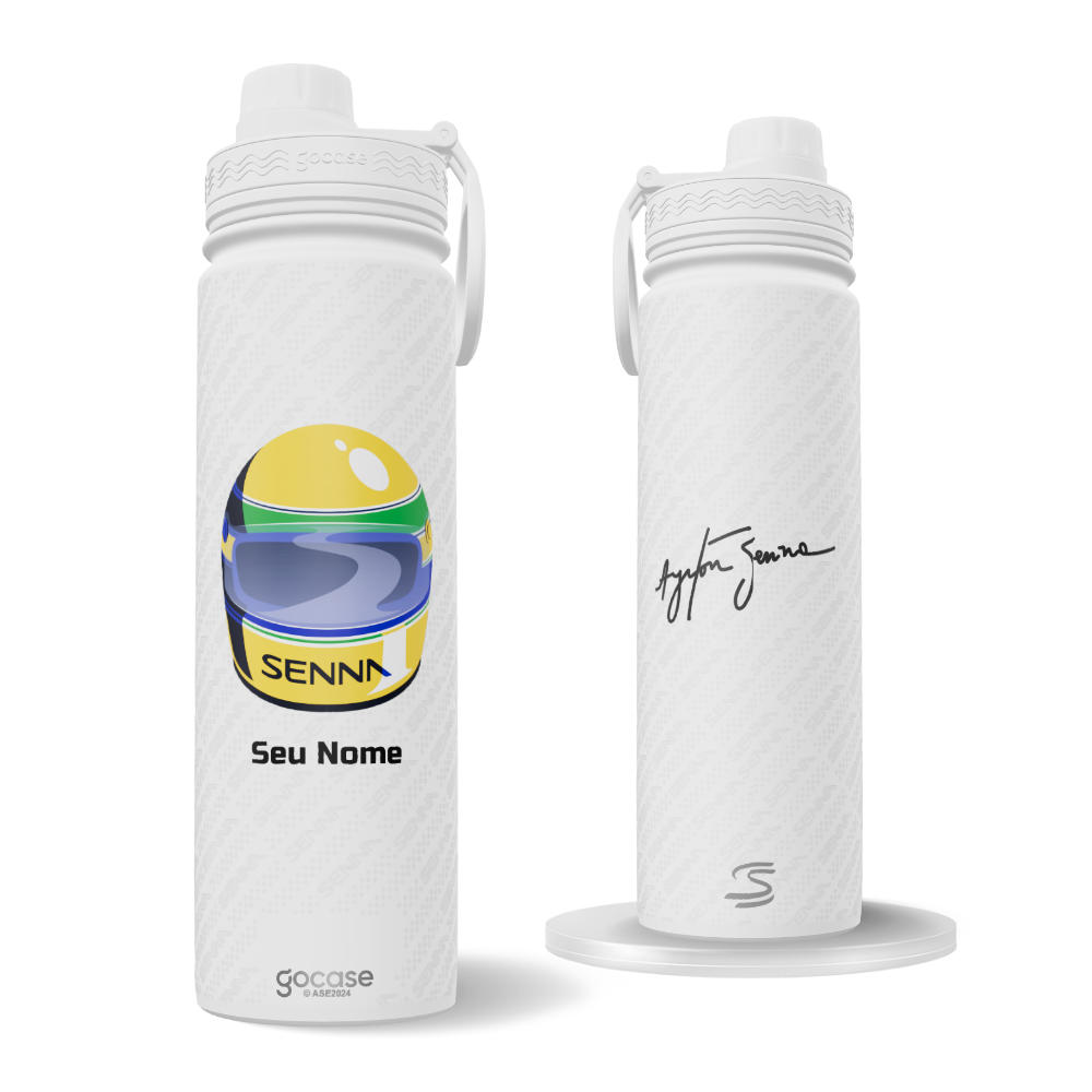 Garrafa Térmica Fresh + Ebook - Senna- Seu Nome