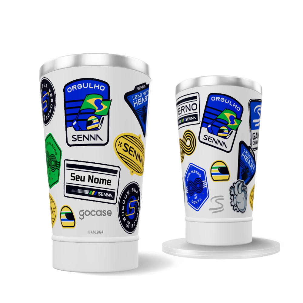 Copo Térmico + Ebook - Senna - Stickers