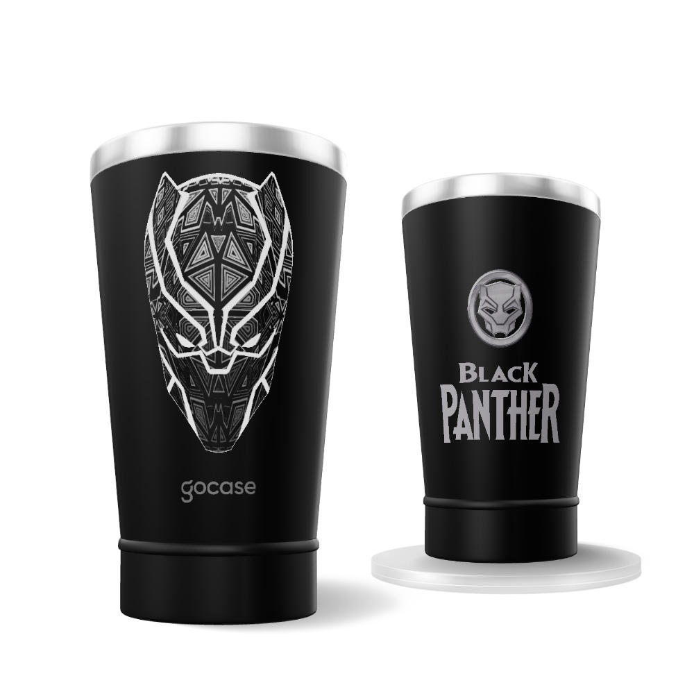 Copo Térmico + Ebook - Pantera Negra - Nas Sombras