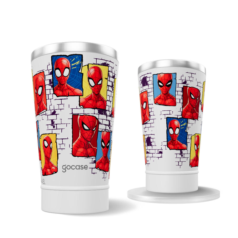 Copo Térmico + Ebook - Spider Man - Quadrinhos