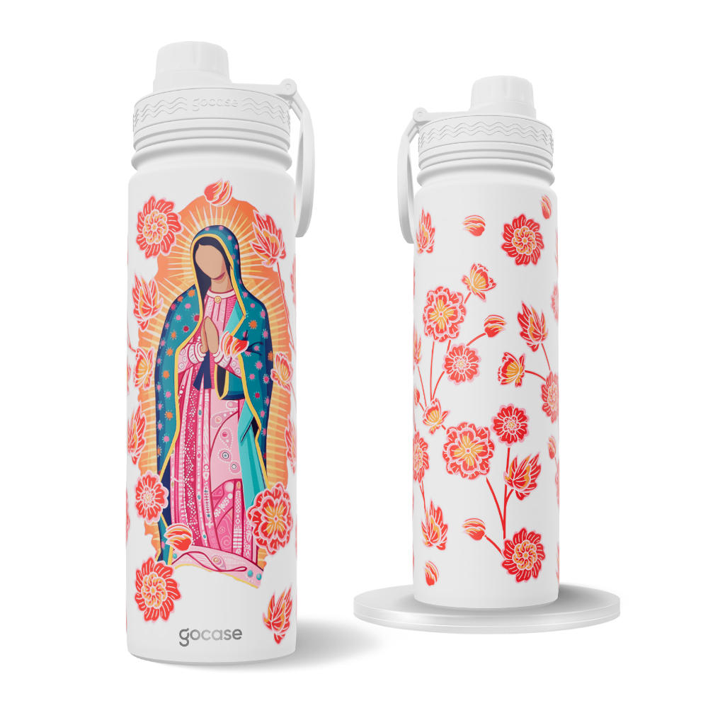 Garrafa Térmica Fresh + Ebook - Nossa Senhora de Guadalupe