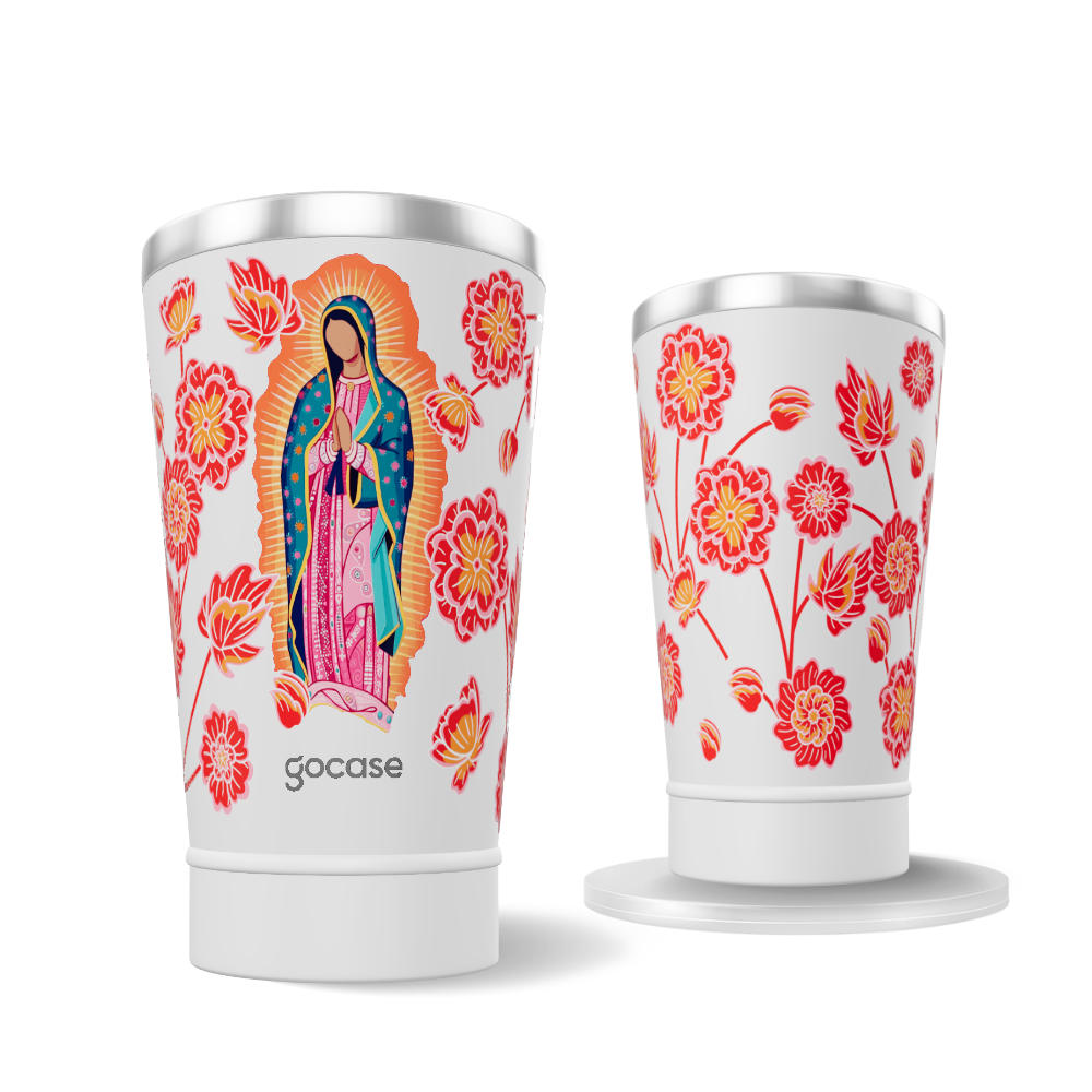 Copo Térmico + Ebook - Nossa Senhora de Guadalupe